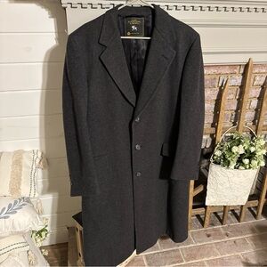 Hart Schaffner Marx Charcoal Trench Coat